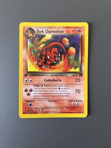 Carta pokemon dark charmeleon - carta,