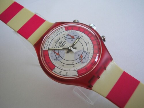 Swatch chrono navy berry - navy,
