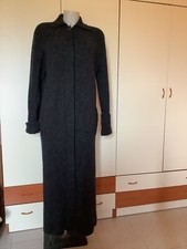 Cappotto lungo donna vintage,in maglia lana 78%, Taglia XL