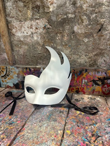 Maschera bianca carnevale - bianca, di