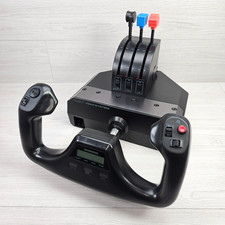 Logitech G Saitek Pro Flight Yoke System + quadrante acceleratore PC NO MORSETTO