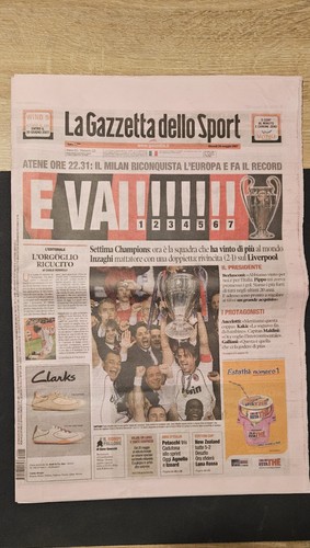 Gazzetta milan campione - -,