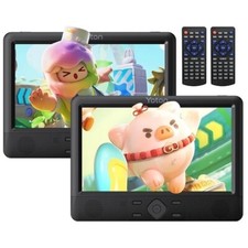 Lettore DVD portatile YOTON da 10,5" per due auto, poggiatesta, doppio schermo