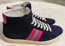 Gucci Scarpe da ginnastica alte Donna ,Mod. 338919,Blu Navy Rosa Marrone, Tg. 39