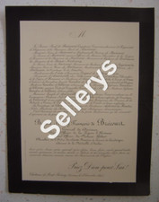 Faire-part de décès du Baron Henry François de Brécourt Général de division 1895