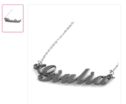 Collana con nome - nome, "giulia"