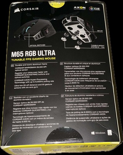 Mouse gioco corsair m65 rgb - gioco,