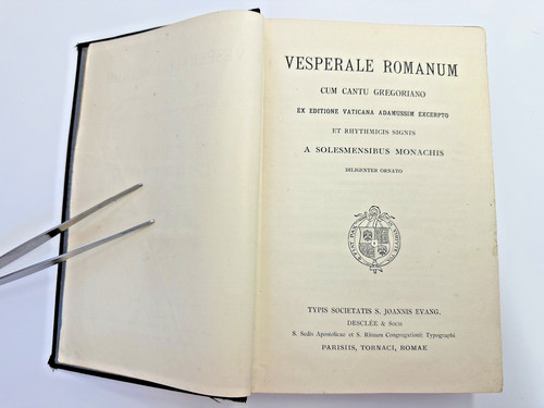 Vesperale romanum cum cantu - romanum,