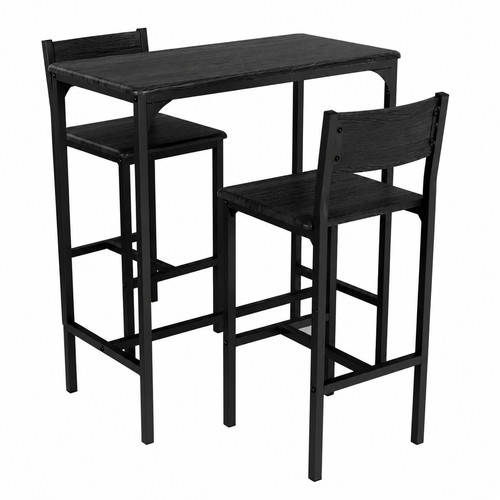 Set tavolo sgabelli - tavolo, nero