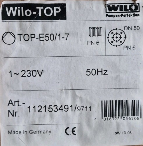 Pompa circolazione wilo top - pompa,
