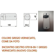 07018-00-1 GRIGIO CISA Contropiastra Incontr DXdestr per serrat elettriche 11721