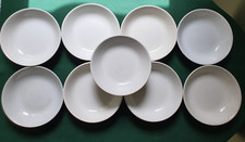 9 Assiettes Calottes blanches