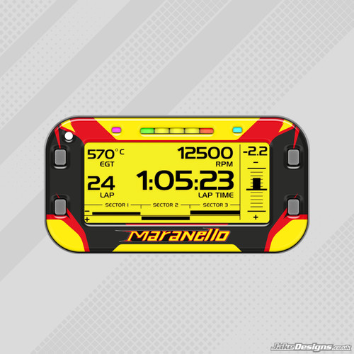 Adesivo gel stile maranello - adesivo,