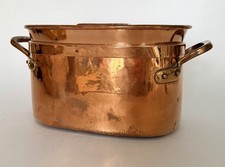 Large antique French copper