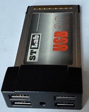 Scheda Adattatore ST Lab USB 2.0 PC Card (PCMCIA) per Notebook (4 Porte)