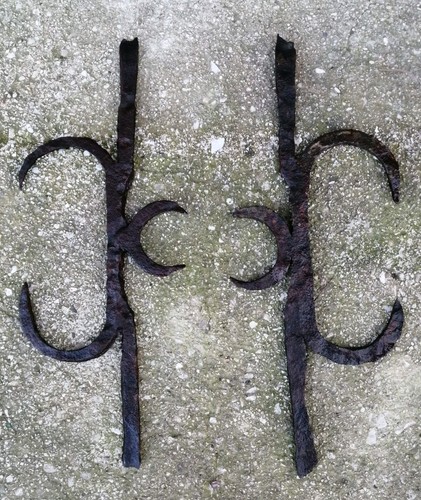 Antica grata ferro battuto - ferro, e