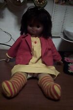 rara bambola in pezza BIMBAMBOLA tg sebino del 1978 vestiti originali h cm 50