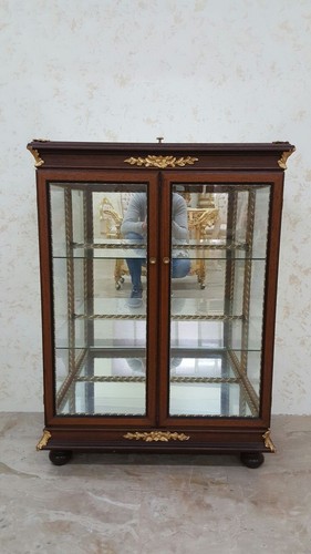 Vetrina ante legno noce 2 - vetrina,