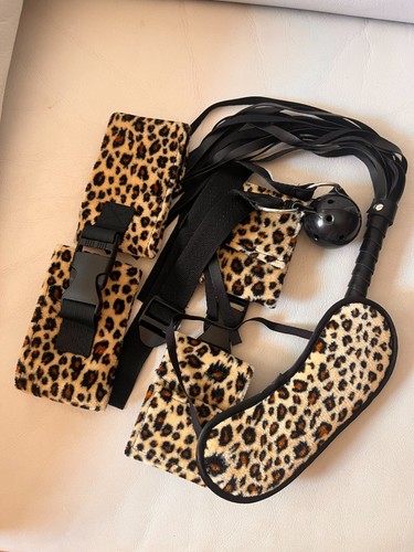 Set bondage leopardato - bondage, leopardato,
