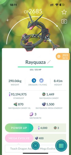 Shiny rayquaza levei 3 - rayquaza,