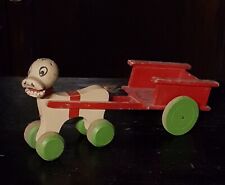 Saracco giocattolo in legno cavallino con carrettino