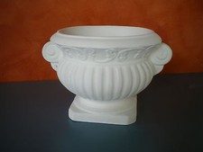 VASO IN GESSO BIANCO 17x17x23 cm. VB/003 VASI X  ARREDO INTERNO