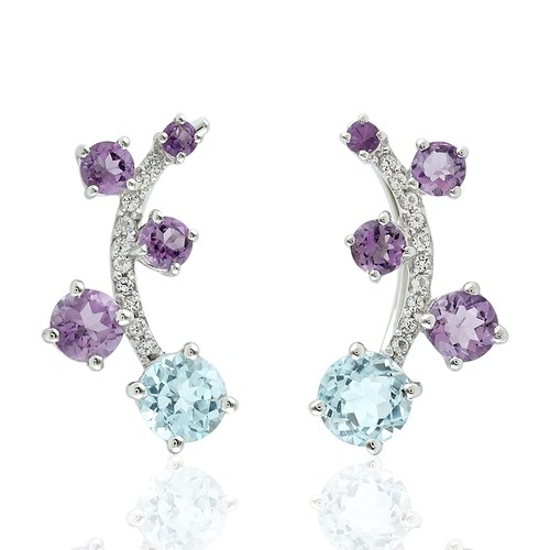 Orecchini curve ear climber - curve,