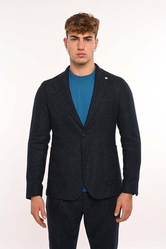Giacca monopetto fantasia - giacca, a