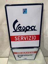 Insegna in metallo Vespa Servizio