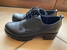 SCARPA DONNA IN PELLE NERA N. 37 COME NUOVE