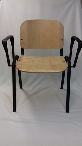 Sedia ufficio fissa legno - ufficio,
