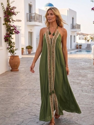 Vestito donna verde - vestito, da