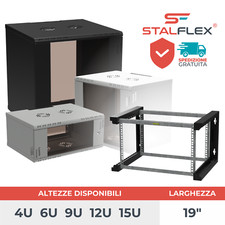 Pollici rack 15u armadio - 19,