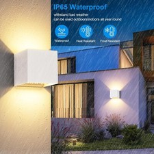 LEDMO Applique da Parete Interno e Esterno 12W Lampada da Parete Regolabile