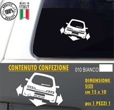 Adesivo Auto Fiat seicento 600 DOWN-OUT Lunotto DUB JDM Tuning vari colori c1952