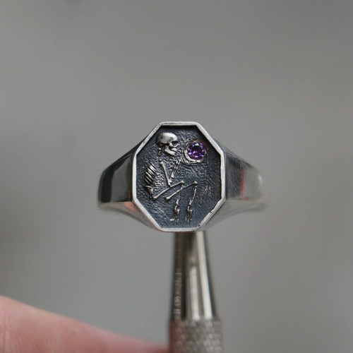 Anello uomo memento mori - uomo,