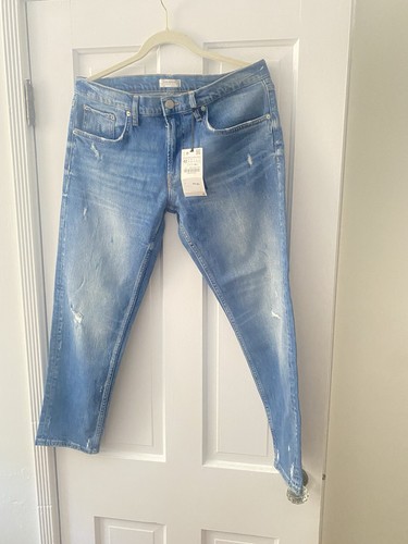 Zara distressed blue slim - distressed,