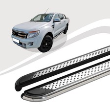 Pedane Adatte Per Ford Ranger Modello 2012 Fino Al 2016 MYDO Cromo Con ABE