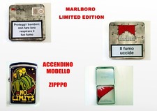 Marlboro limited edition logo colore rosso pacchetto sigarette + Accendino ZIPPO