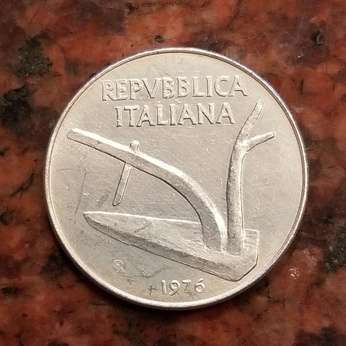 1976 italy lire coin - italy,