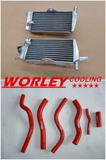For HONDA CR125R CR125 1990-1997 91 92 93 94 95 96 Aluminum Radiator + Hose RED