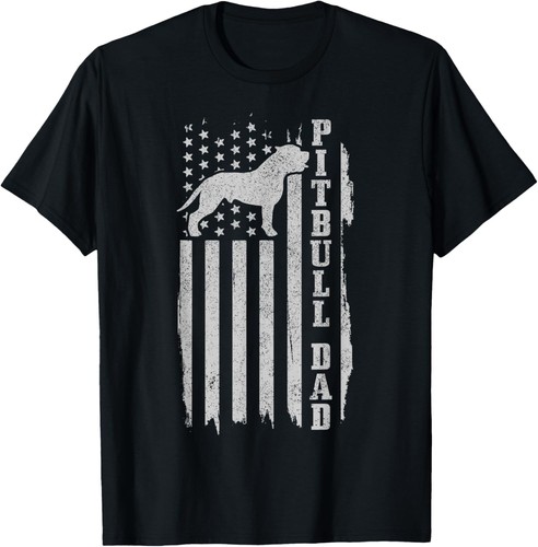 Shirt unisex pitbull dad - t-shirt,