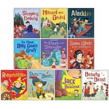 Fairytale Classics 10 Picture Flat Children Books Collection Set (Sleeping Be...