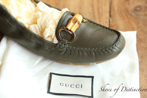 Mocassini gucci kaki in - gucci,