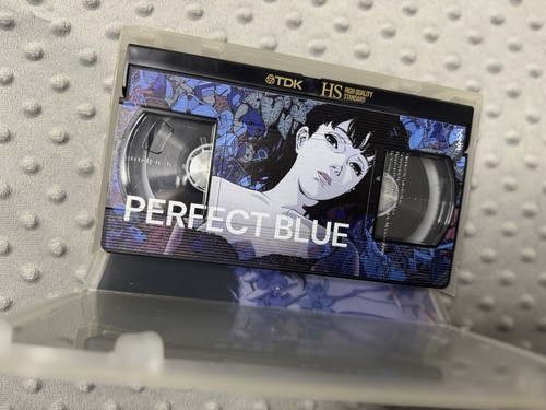 Perfect blue vhs tape printed - vhs,