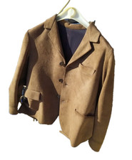 Giacca Di Pelle Bimbo Vintage Sartoria Bambino 