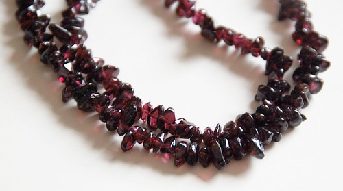 Collana granati due - di,