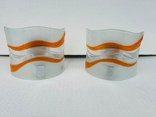 Coppia di applique in vetro