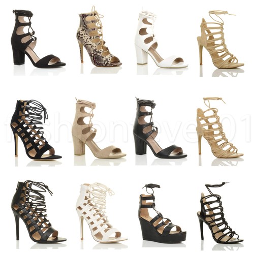 Sandali ghillie donna tacco - sandali,