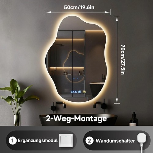 Specchio led parete - specchio,
